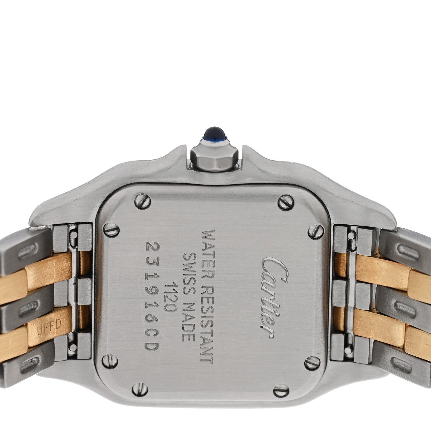 Cartier Stainless Steel 18K Yellow Gold 22mm Panthere Quartz Watch 4 of 4