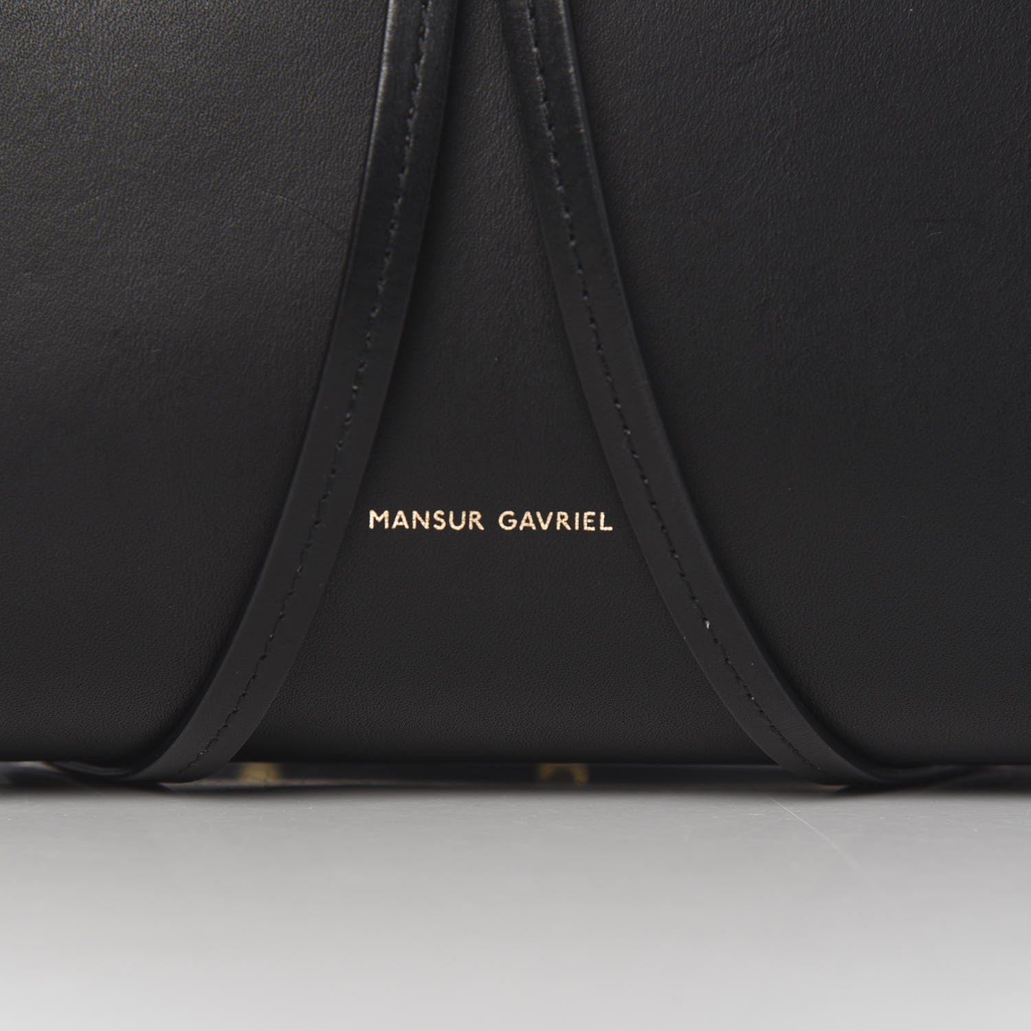 Mansur Gavriel Calfskin Mini Lady Bag Black Blu 8 of 8