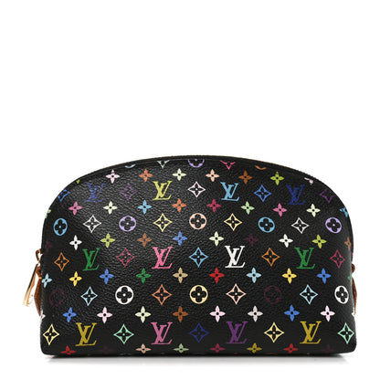 Louis Vuitton Monogram Multicolor Cosmetic Pouch Black Grenade 1 of 8