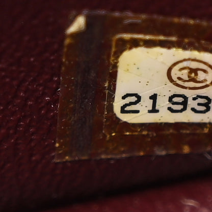 Chanel Lambskin Quilted Mini Two Tone Day Flap Grey Burgundy 7 of 11