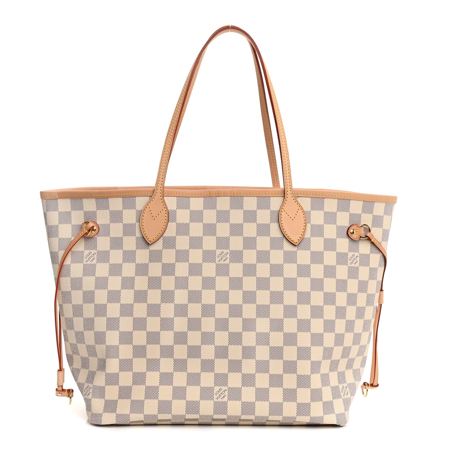 Louis Vuitton Damier Azur Neo Neverfull MM Rose Ballerine 2 of 17