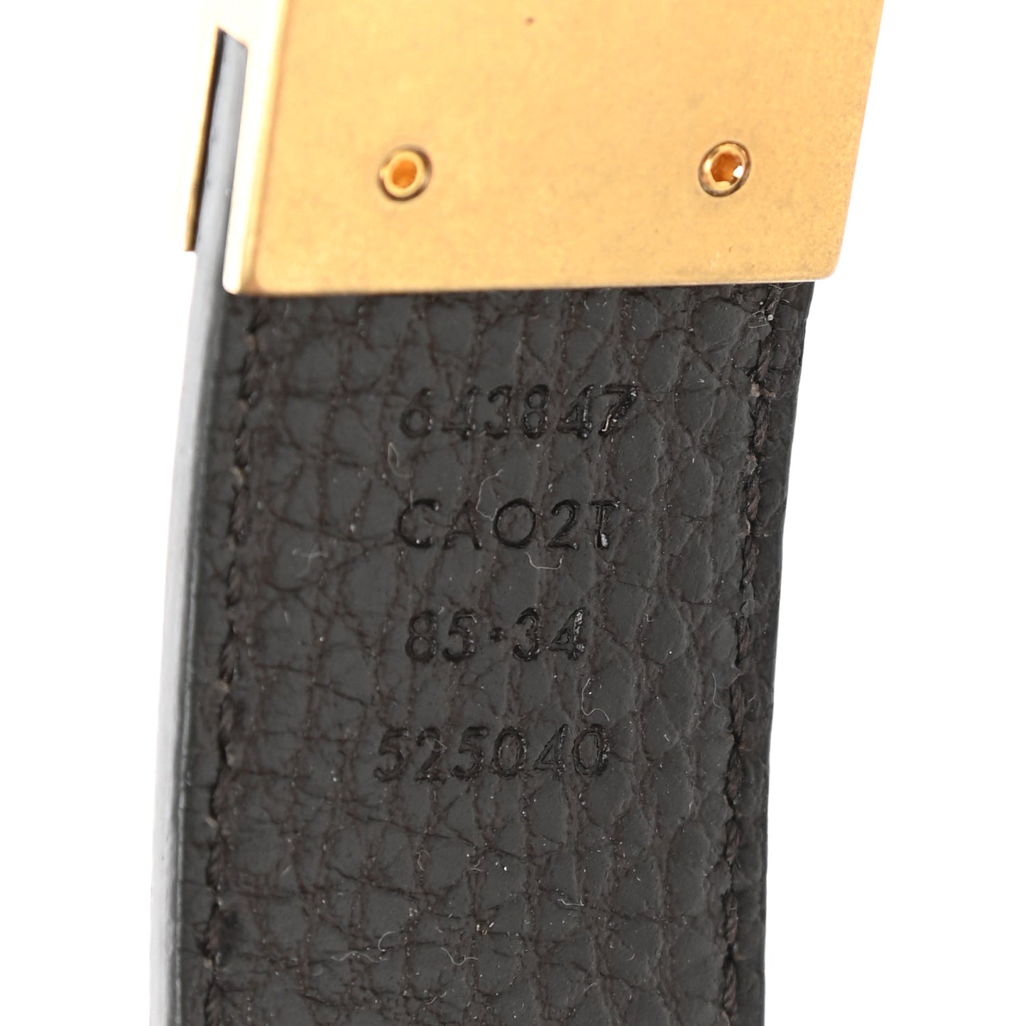 Dollar Calfskin Double G Reversible 30mm Belt 85 34 Black New Acero