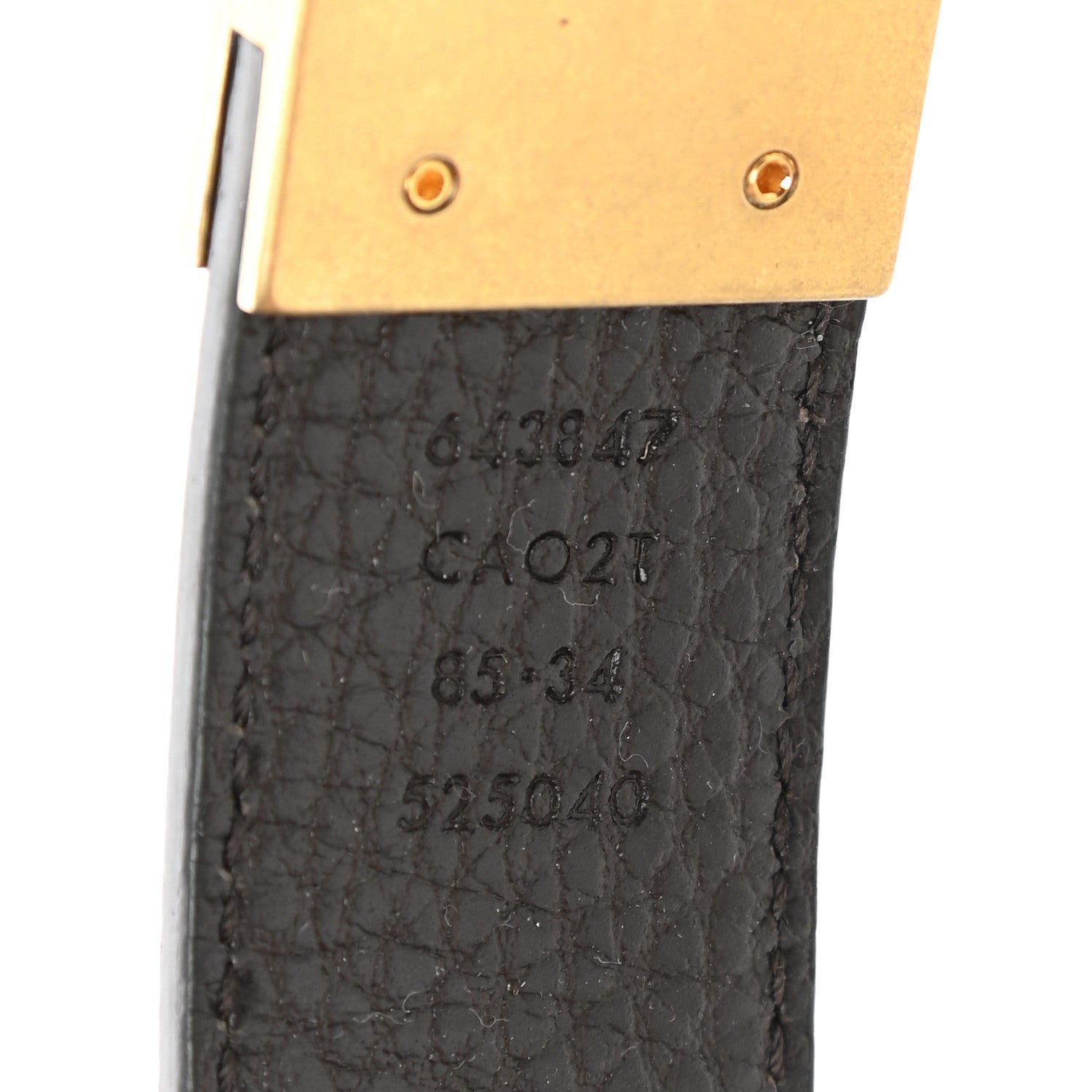 Gucci Dollar Calfskin Double G Reversible 30mm Belt 85 34 Black New Acero 5 of 6