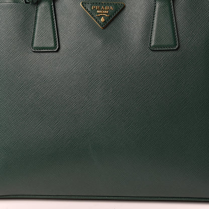 Prada Saffiano Lux Large Promenade Tote Biliardo 15 of 19