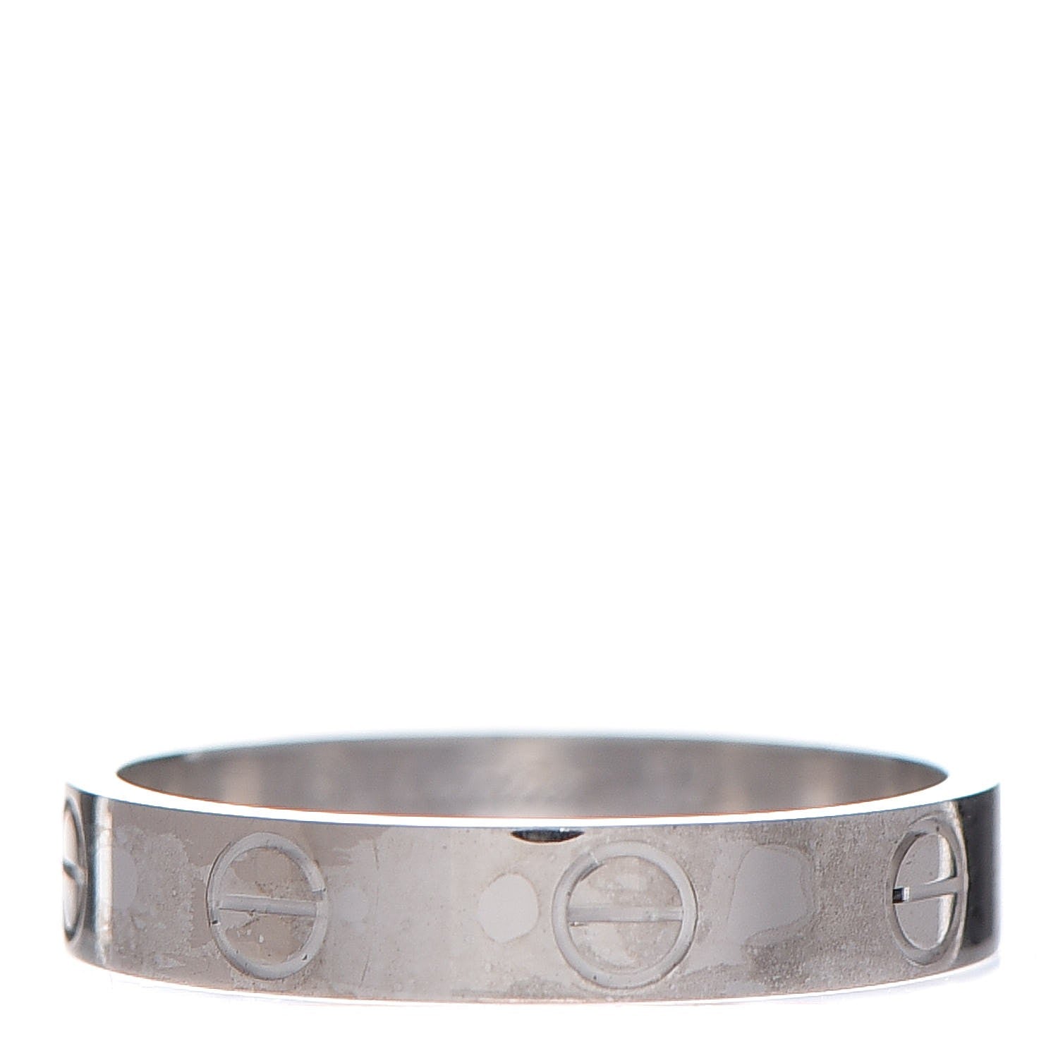 Cartier 18K White Gold 3.5mm LOVE Wedding Band Ring 52 6 1 of 4