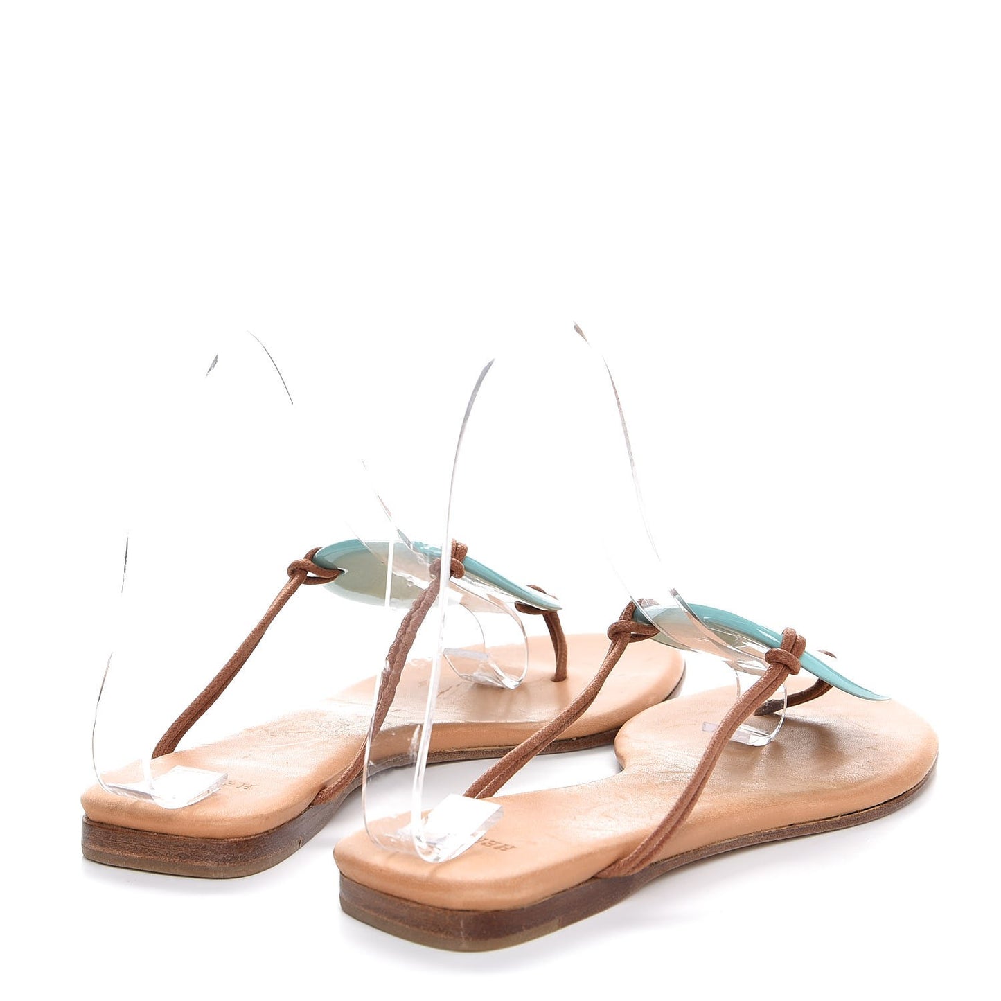 Lacquered Wood Sandals 37