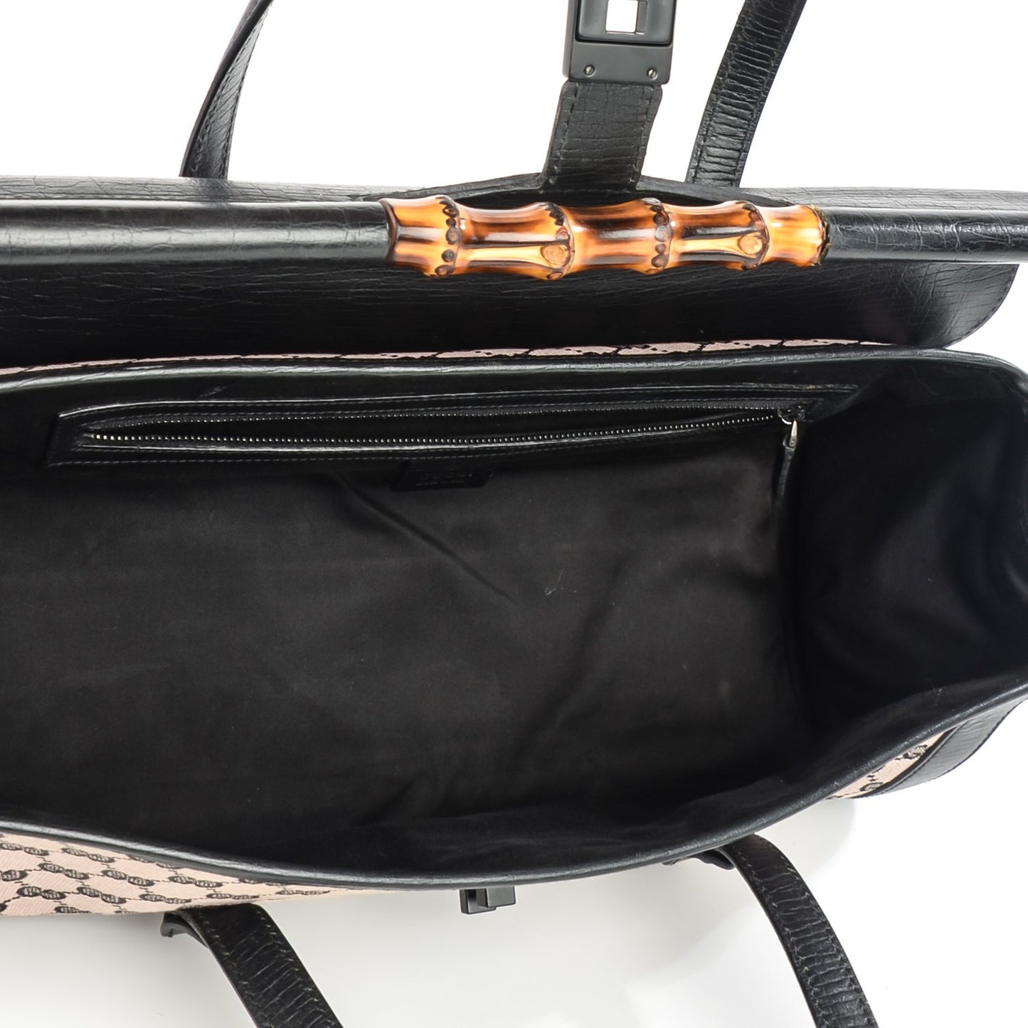 Monogram Bamboo Bullet Handbag Black