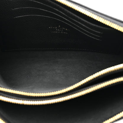 Louis Vuitton Empreinte Double Zip Pochette Black 4 of 9