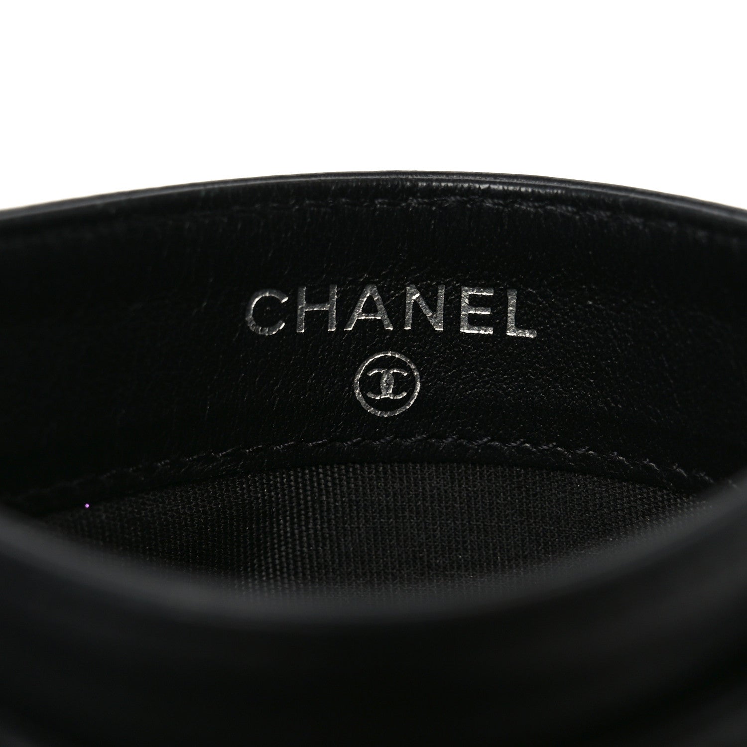 Chanel Caviar Timeless CC Card Holder Black 6 of 8