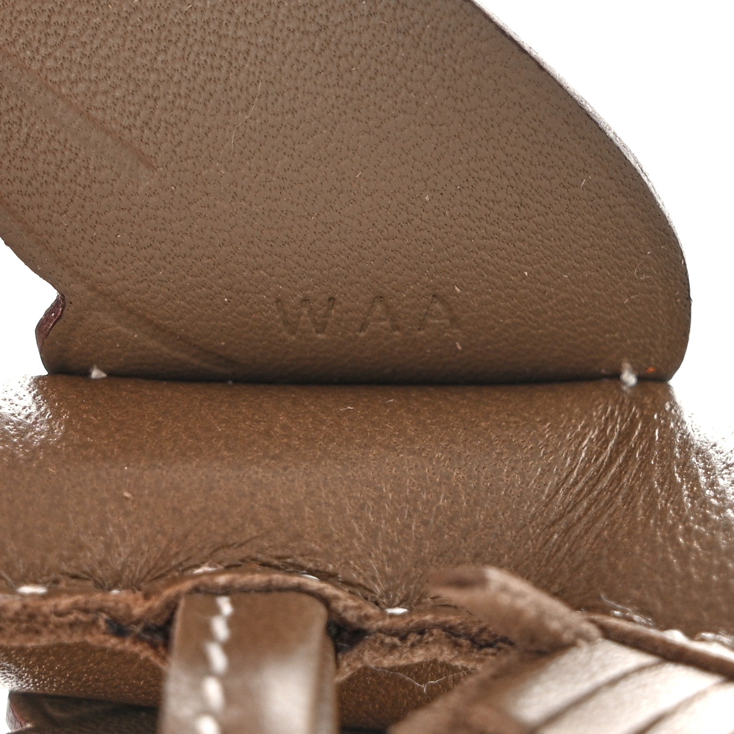 Hermes Milo Lambskin Grigri Rodeo Pegase Horse Bag Charm PM Etoupe 4 of 5
