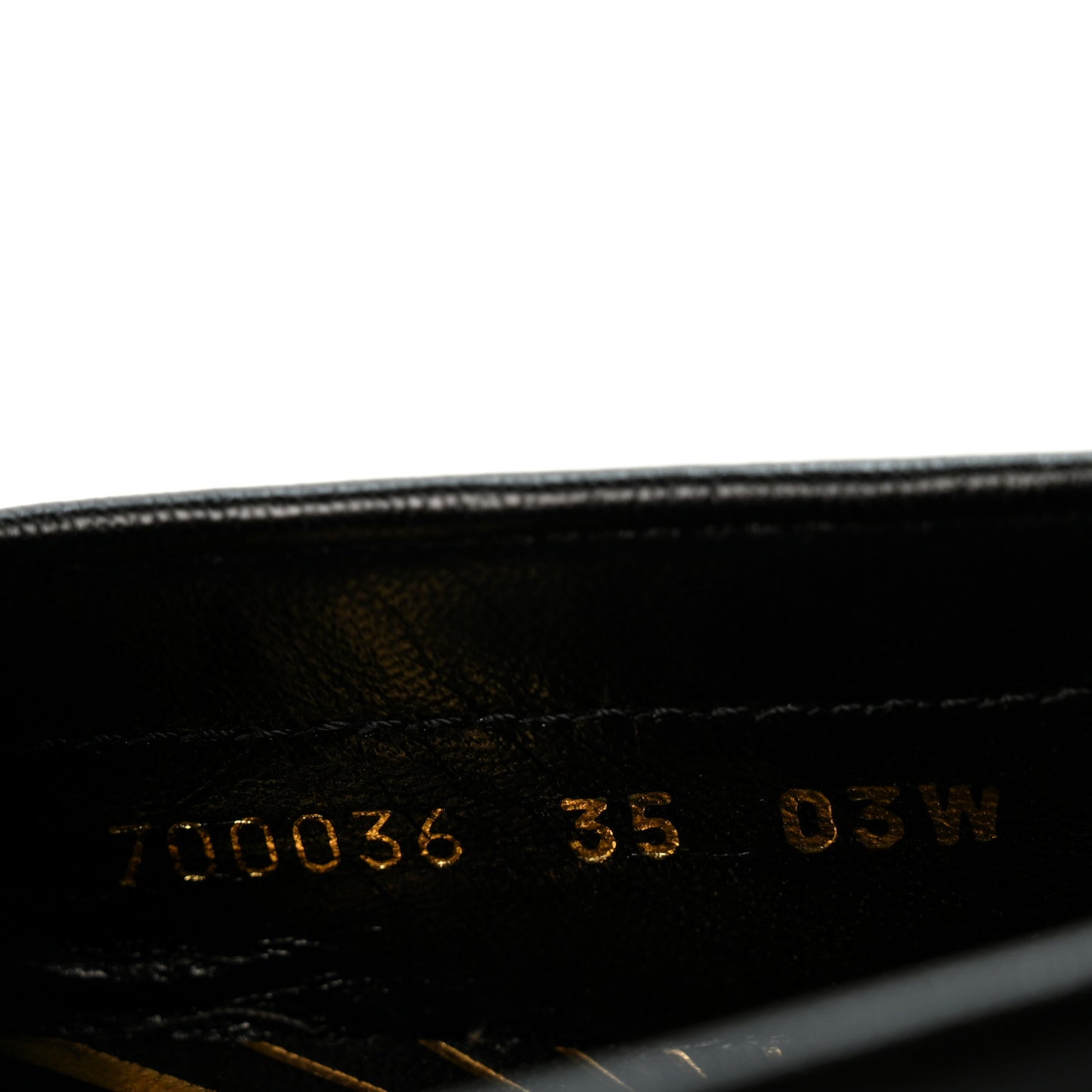 Goatskin Womens Logo 15mm Loafers 35 Black