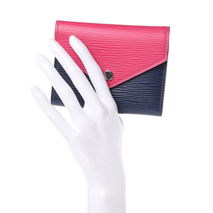 Louis Vuitton Epi Victorine Wallet Indigo Hot Pink 2 of 7