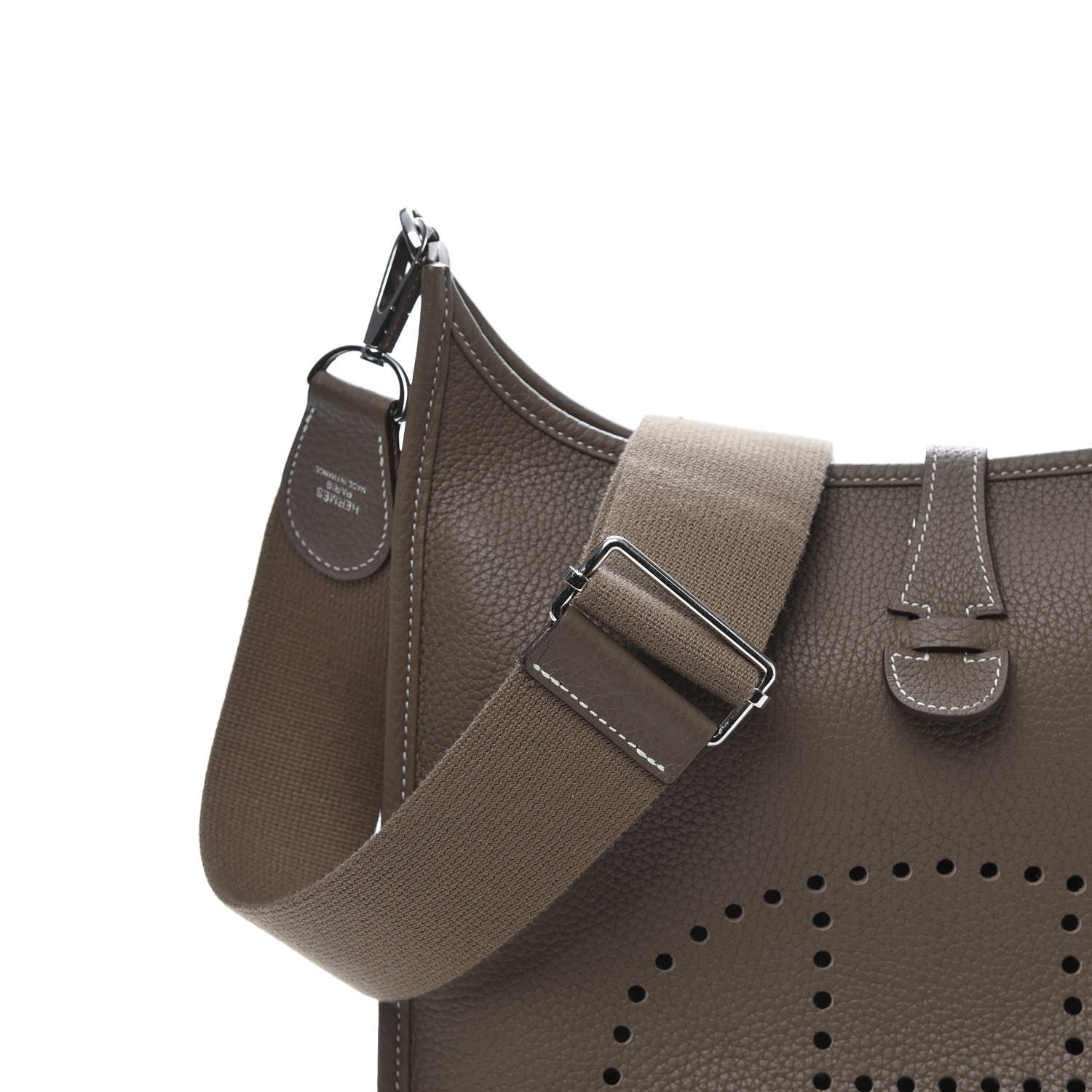 Hermes Taurillon Clemence Evelyne III PM Etoupe 9 of 11