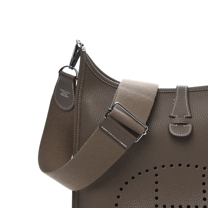 Hermes Taurillon Clemence Evelyne III PM Etoupe 9 of 11