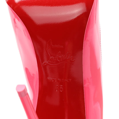 Christian Louboutin Patent Hot Chick 100 Pumps 35 Pinky 6 of 8