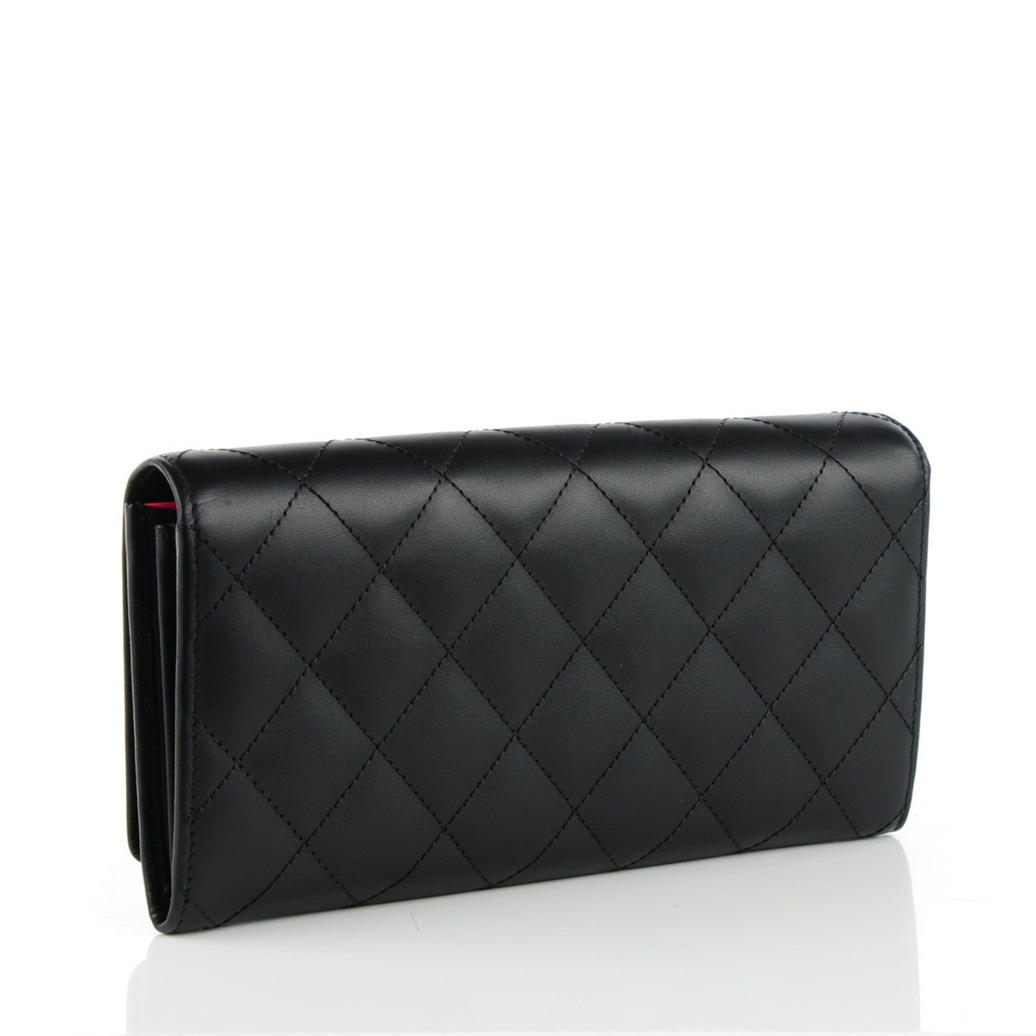 Chanel Calfskin Quilted Cambon Flap Wallet Black 3 of 8