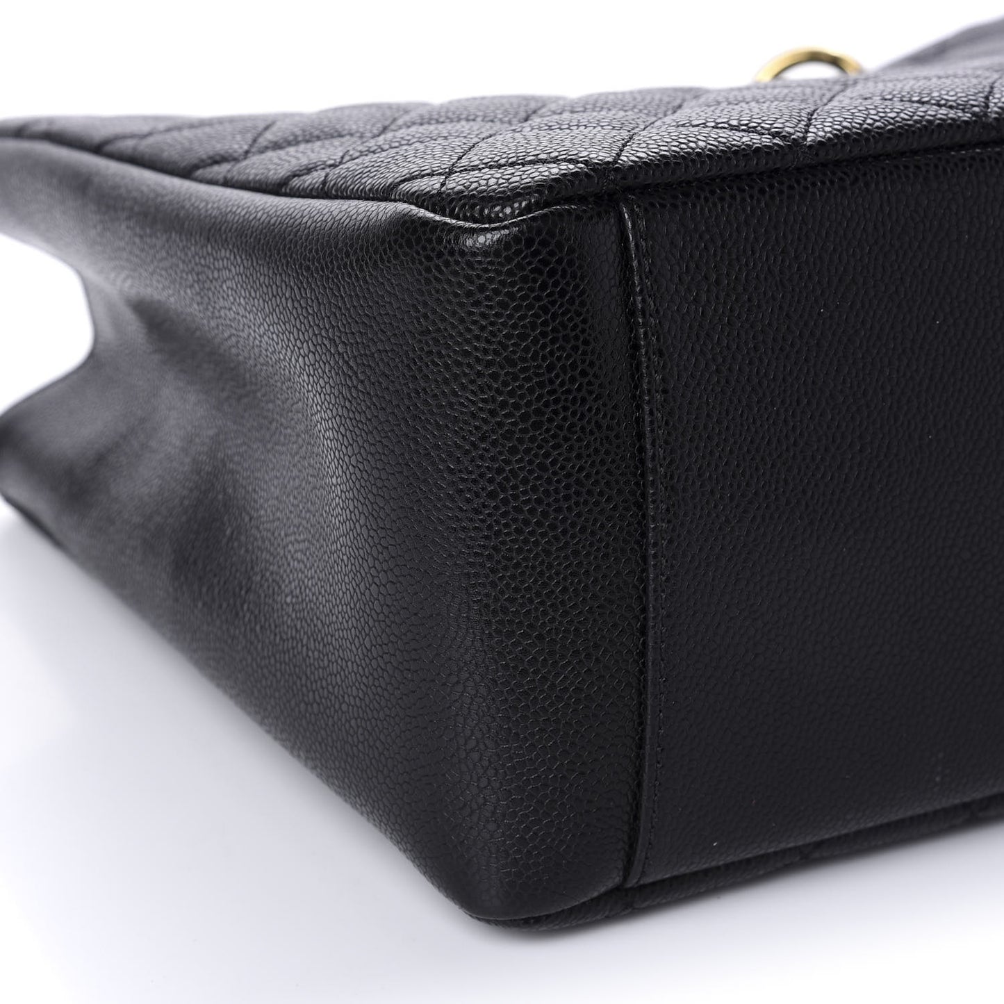 Caviar Quilted Grand Shopping Tote GST Black