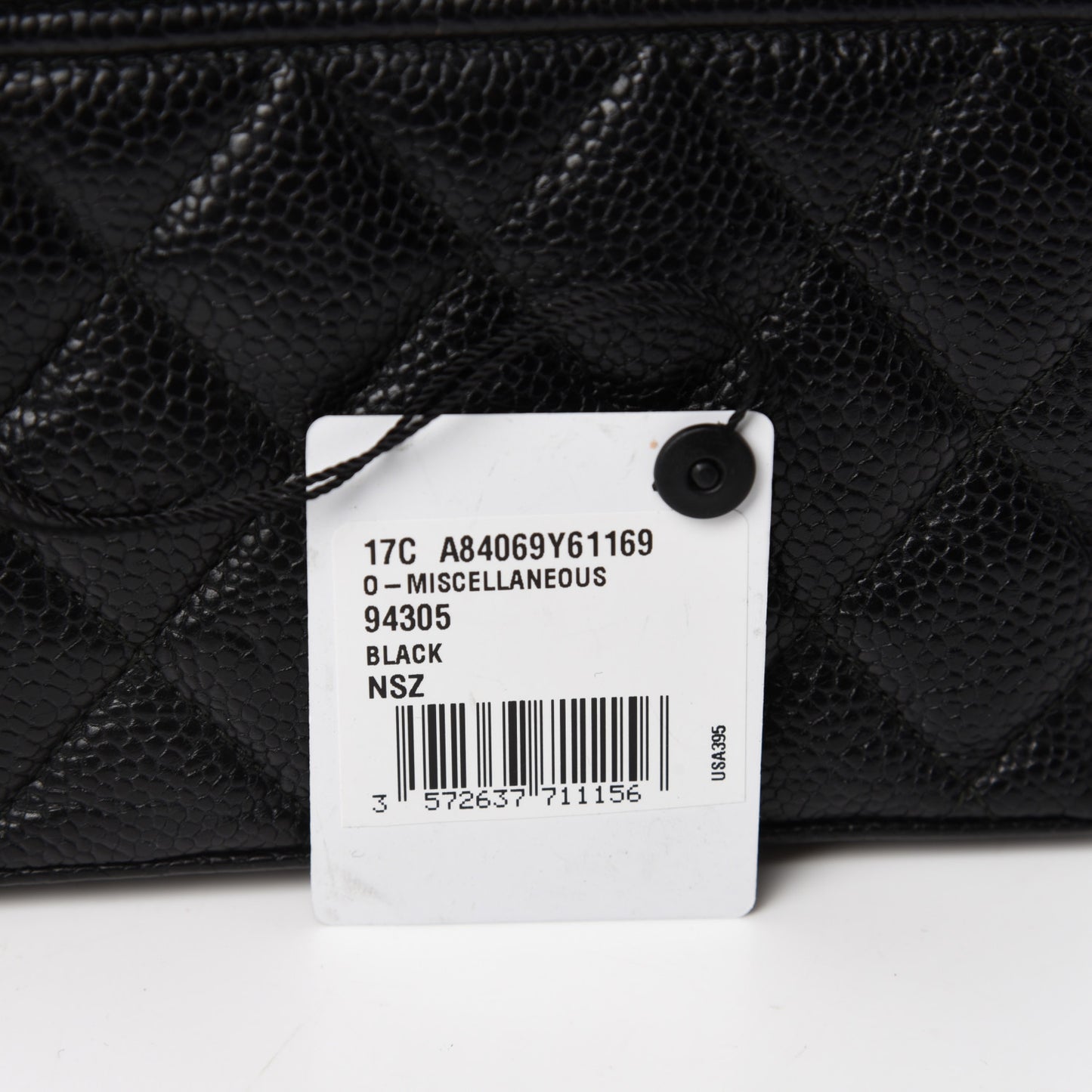 Caviar Quilted Small Boy Clutch With Chain Black