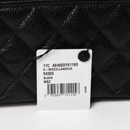 Chanel Caviar Quilted Small Boy Clutch With Chain Black 16 of 17