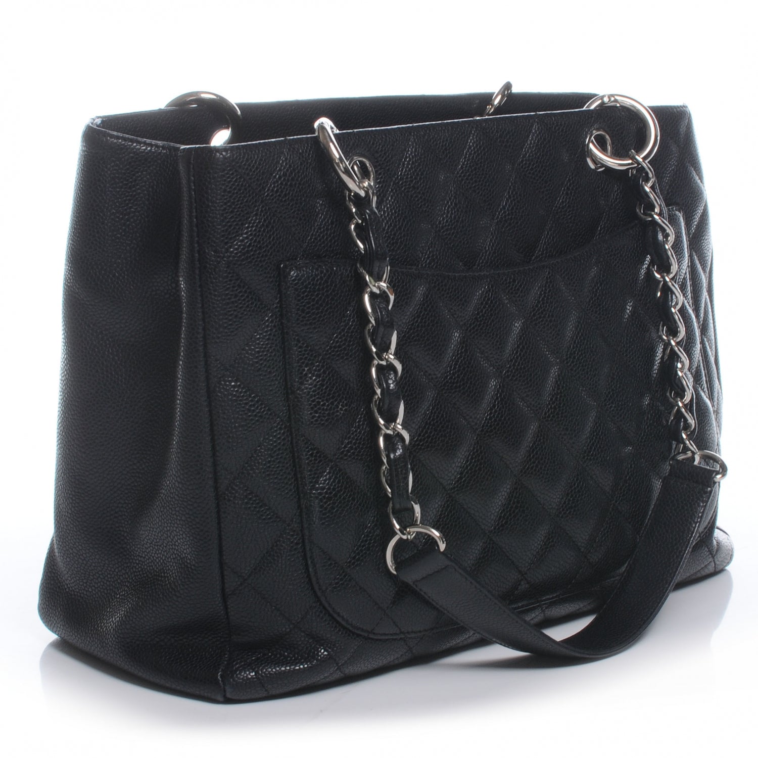 Chanel Caviar Grand Shopping Tote GST Black 3 of 9