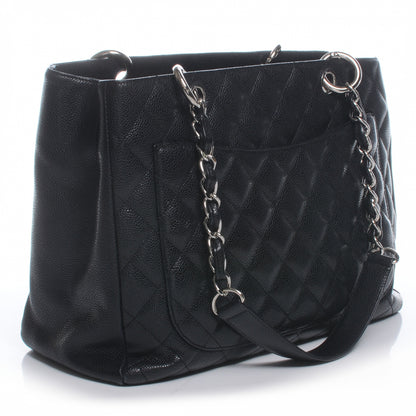 Chanel Caviar Grand Shopping Tote GST Black 3 of 9