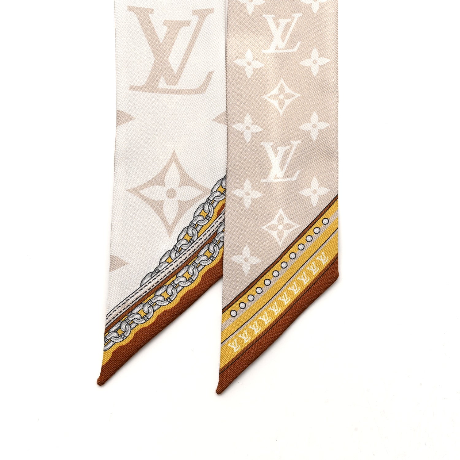 Louis Vuitton Silk Mix And Straps Bandeau Beige Clair 2 of 3
