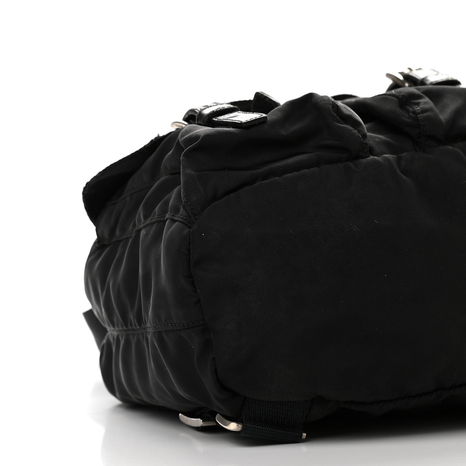 Prada Nylon Vela Medium Backpack Black 7 of 14