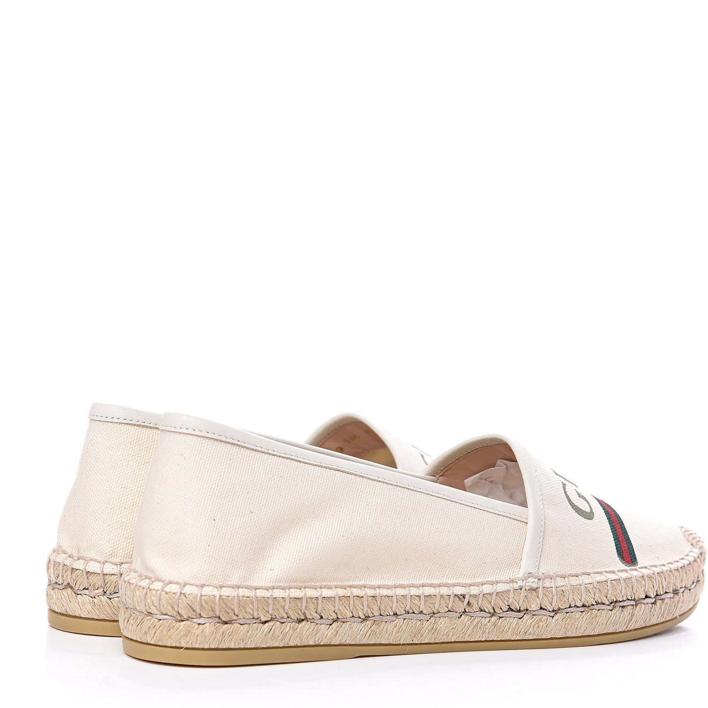 Canvas Logo Espadrilles 39 Greggio White