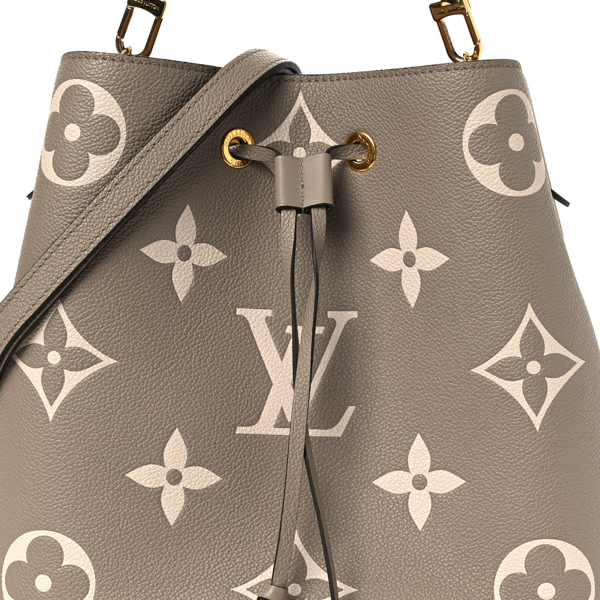 Louis Vuitton Empreinte Monogram Giant Neonoe MM Tourterelle Creme 8 of 11