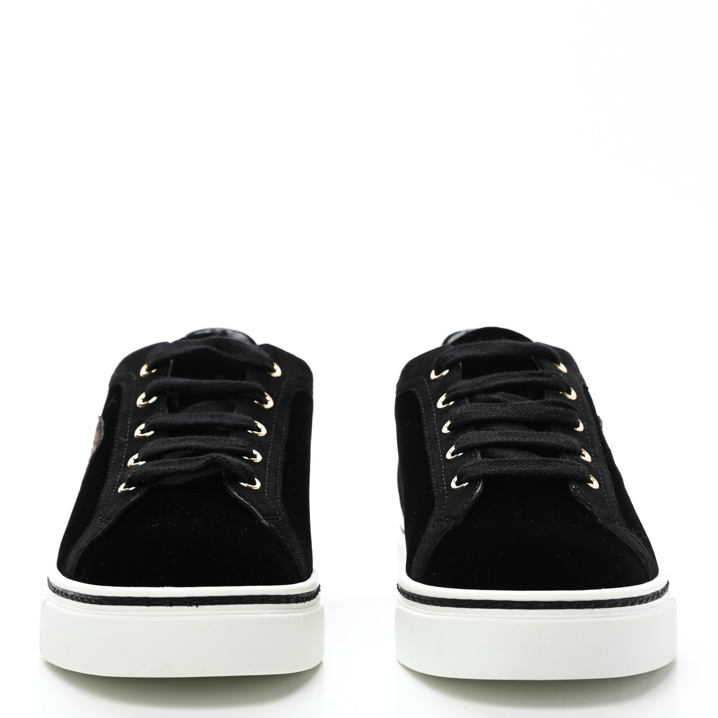 Velvet Womens Wing Sneakers 37 Black