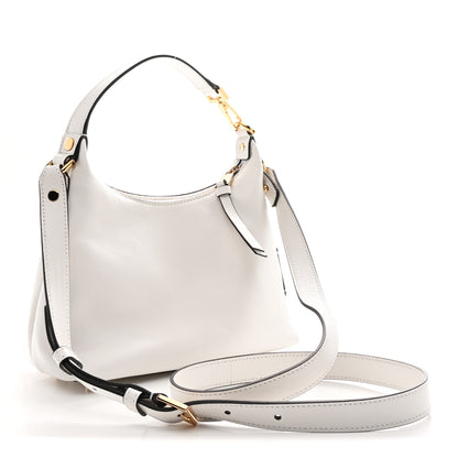 Versace Nappa Logo Tag Hobo White 3 of 11