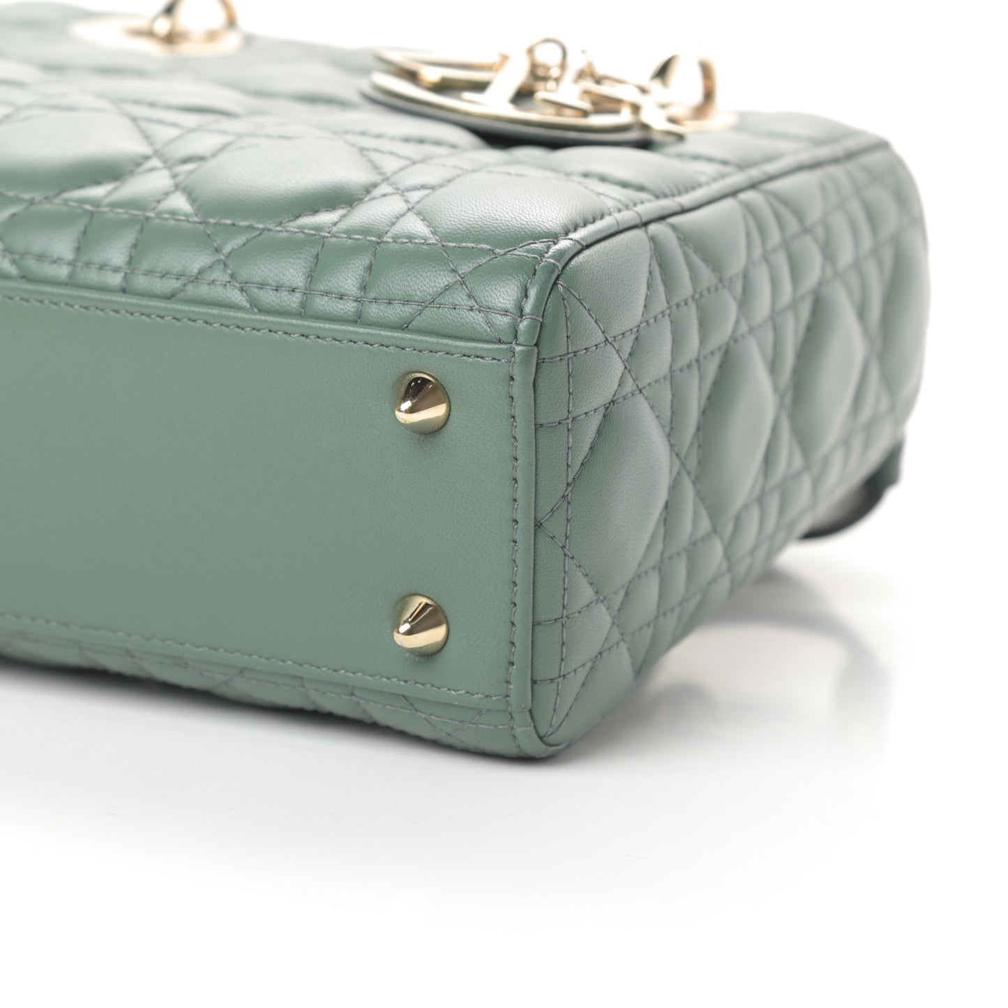 Lambskin Cannage Small My ABCDior Lady Dior Army Green