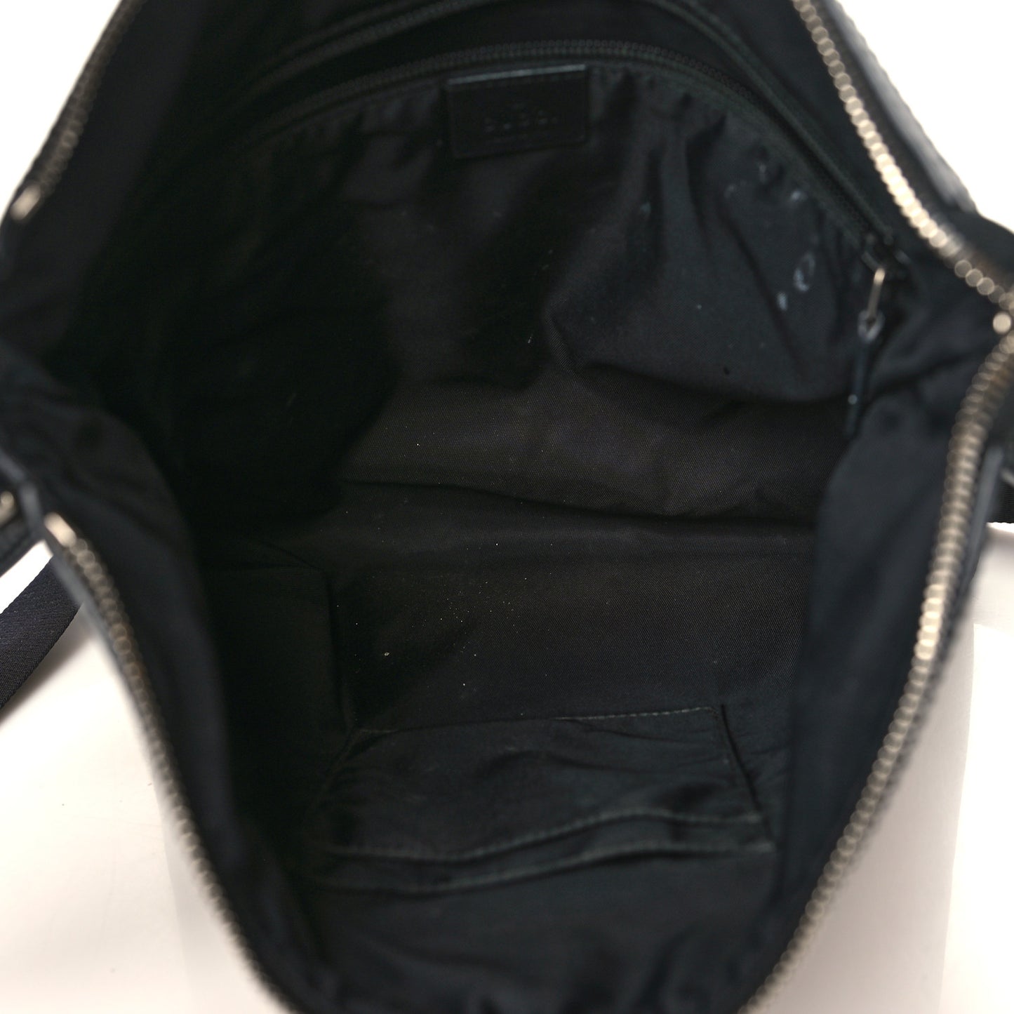 GG Supreme Monogram Web Messenger Bag Black