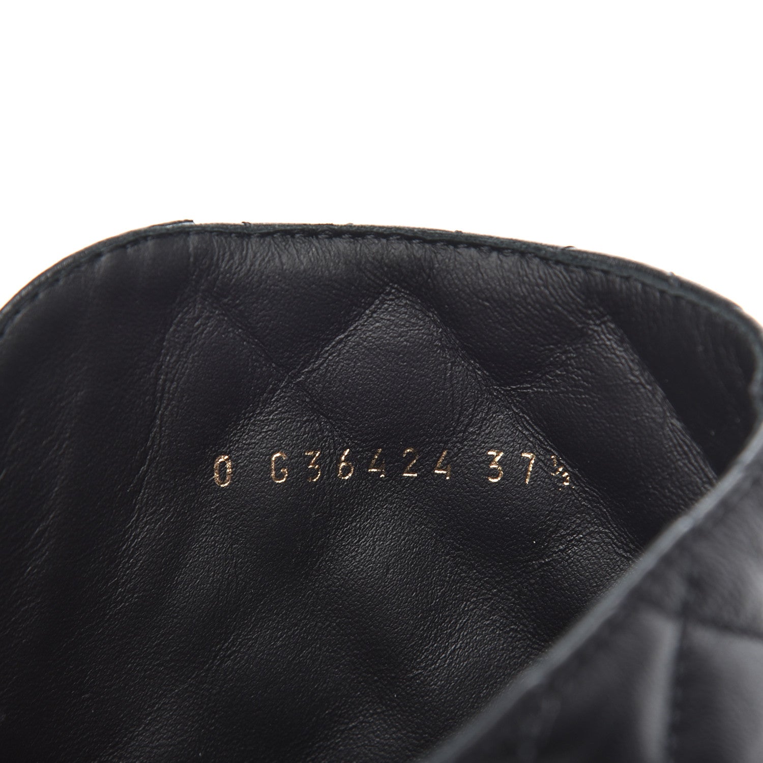 Chanel Shiny Lambskin Quilted Lace Up Combat Boots 37.5 Black 8 of 13