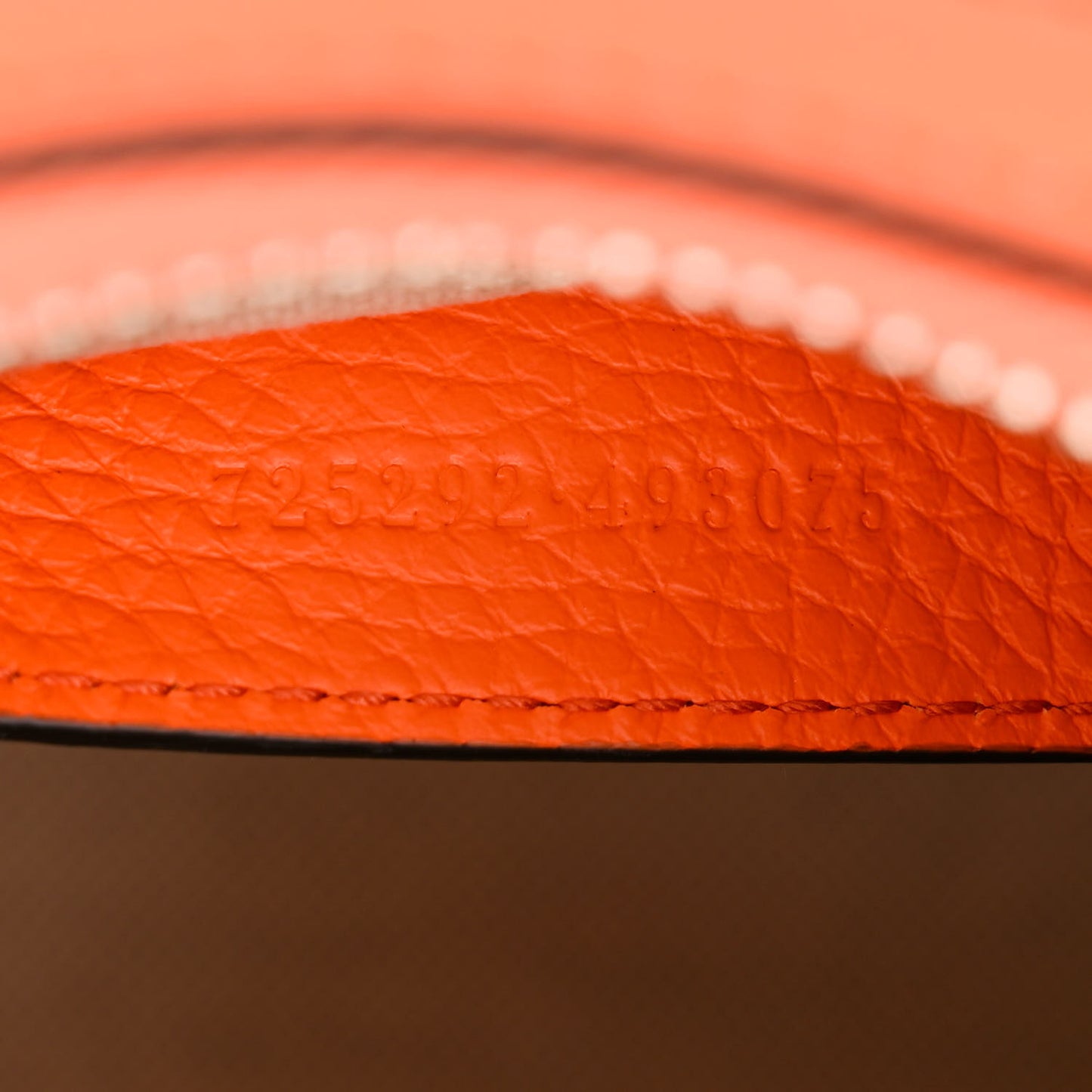 Piuma Calfskin Jumbo GG Embossed Mini Duffle Bag Good Orange