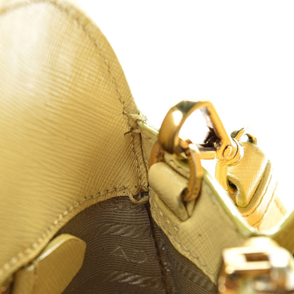 Prada Saffiano Lux Large Open Promenade Tote Ginestra 16 of 23