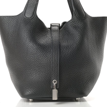 Hermes Taurillon Clemence Picotin Lock 18 PM Black 8 of 11