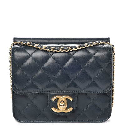 Chanel Lambskin Quilted Mini Crossing Times Flap Green 1 of 20