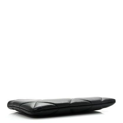 Chanel Goatskin Quilted Small Chanel 19 Cosmetic Case Black 4 of 8
