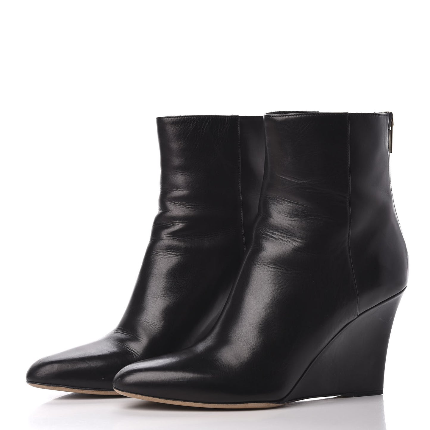 Calfskin Mayor Ankle Boots 39 Black
