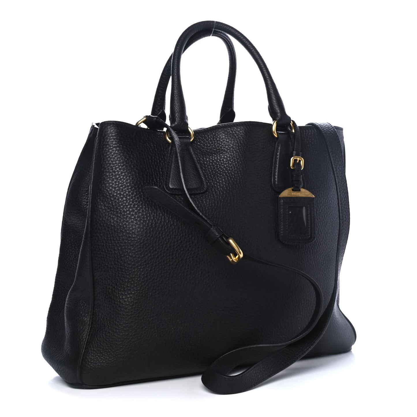Vitello Daino Tote Black