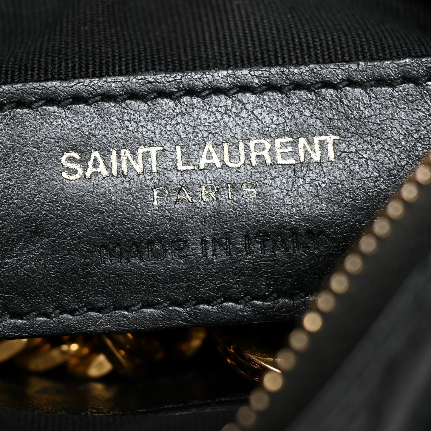Calfskin Matelasse Monogram Key Pouch Black