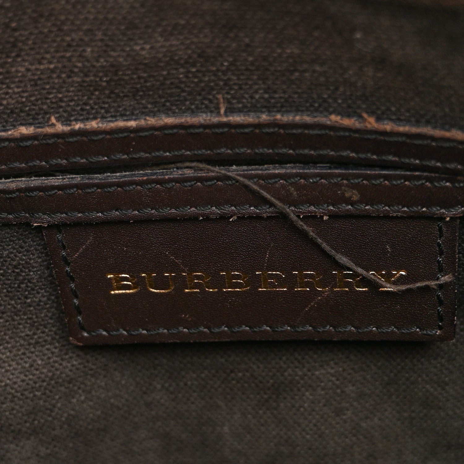 Burberry Haymarket Check Small Chester Bowling Bag Chocolate 6 of 9