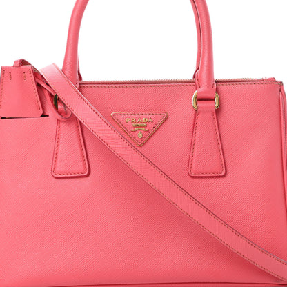 Prada Saffiano Mini Galleria Double Zip Tote Fragola 11 of 23