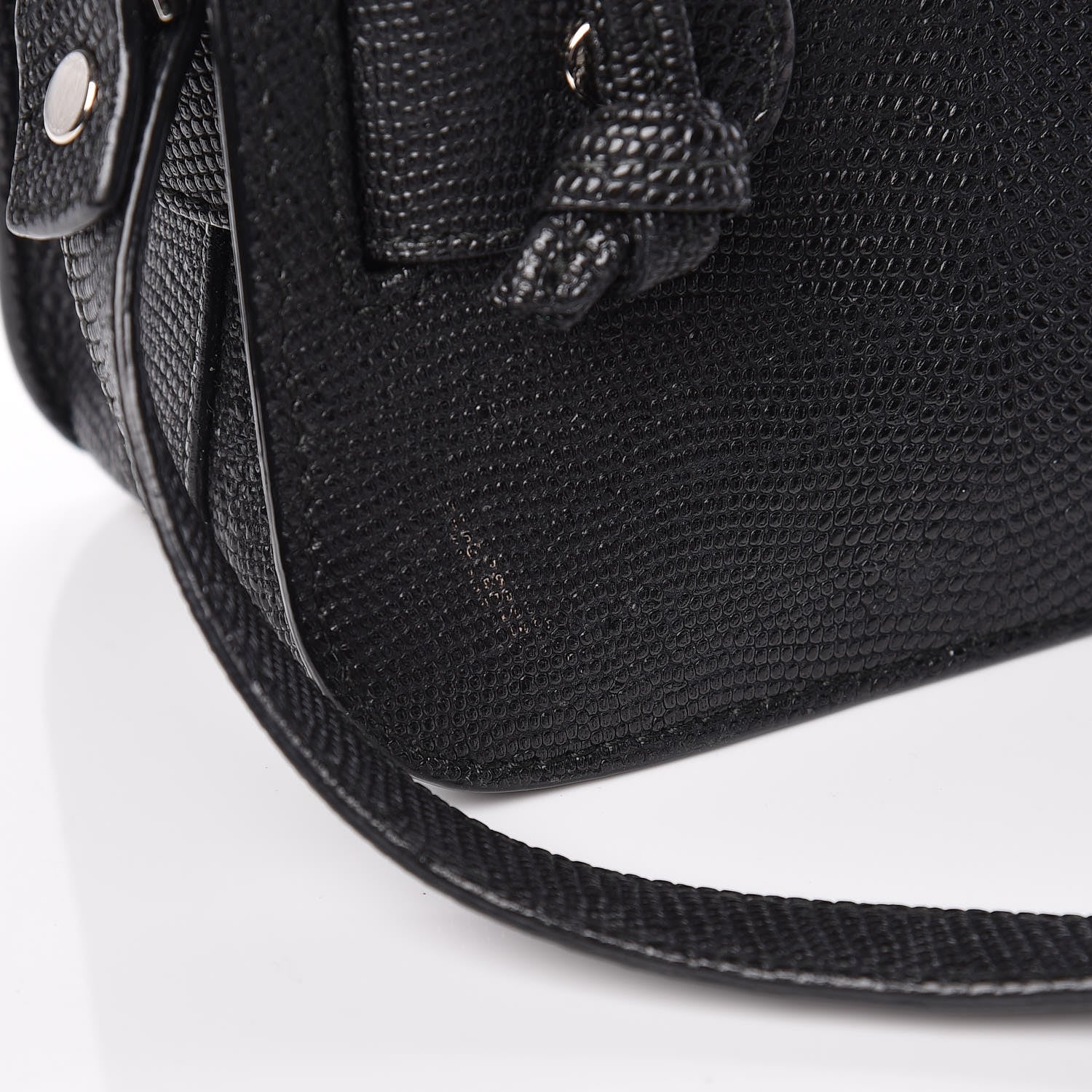 Proenza Schouler Calfskin Lizard Embossed Mini PS11 Classic Shoulder Bag Black 11 of 13