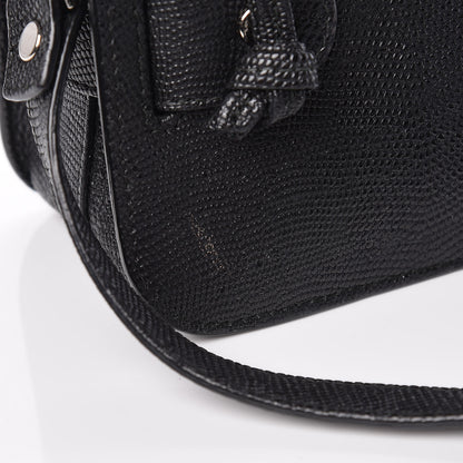 Proenza Schouler Calfskin Lizard Embossed Mini PS11 Classic Shoulder Bag Black 11 of 13