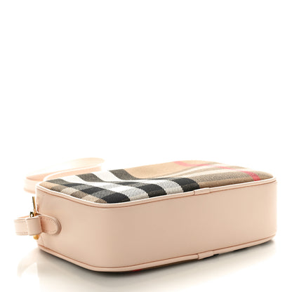 Burberry Calfskin House Check Small Camera Bag Pale Cameo 4 of 9