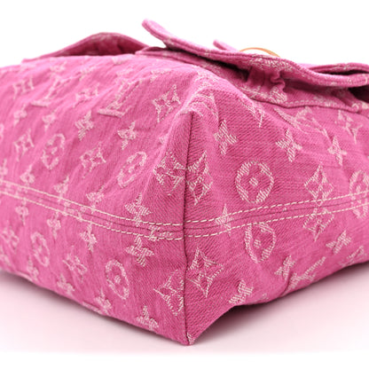 Louis Vuitton Denim Baggy PM Fuchsia 9 of 9
