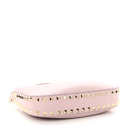 Valentino Garavani Grained Calfskin Rockstud Hobo Bag Water Lilac 4 of 10