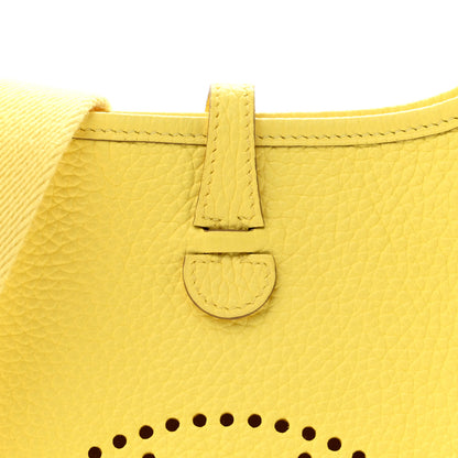 Hermes Taurillon Clemence Evelyne TPM Lime 8 of 12